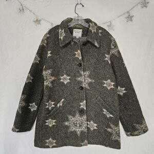 Kristen Blake Classics Wool Blend Vintage Coat Boho Grunge 90s Rustic Hippie